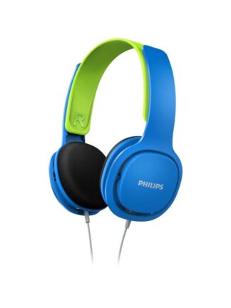 kinder headset blauw groen
